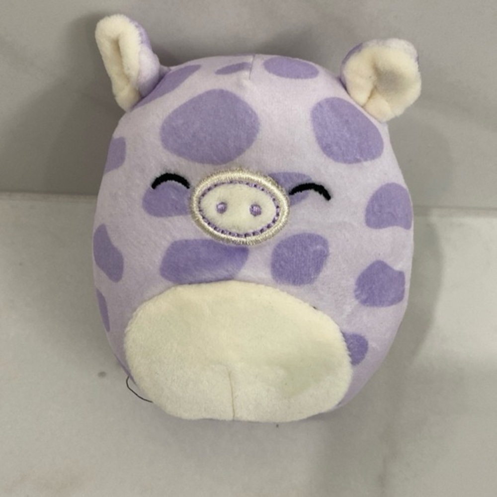 Squishmallows  Pammy 4  Purple Pig Capsule included